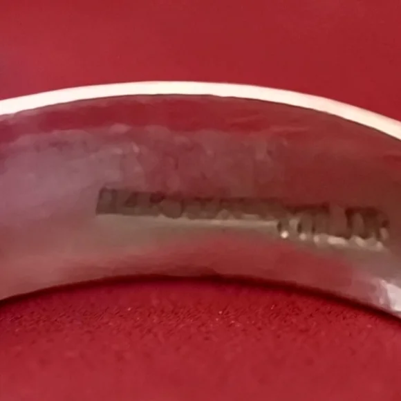 Vintage 14k Italy Milor White Gold Wedding Band - Picture 4 of 4